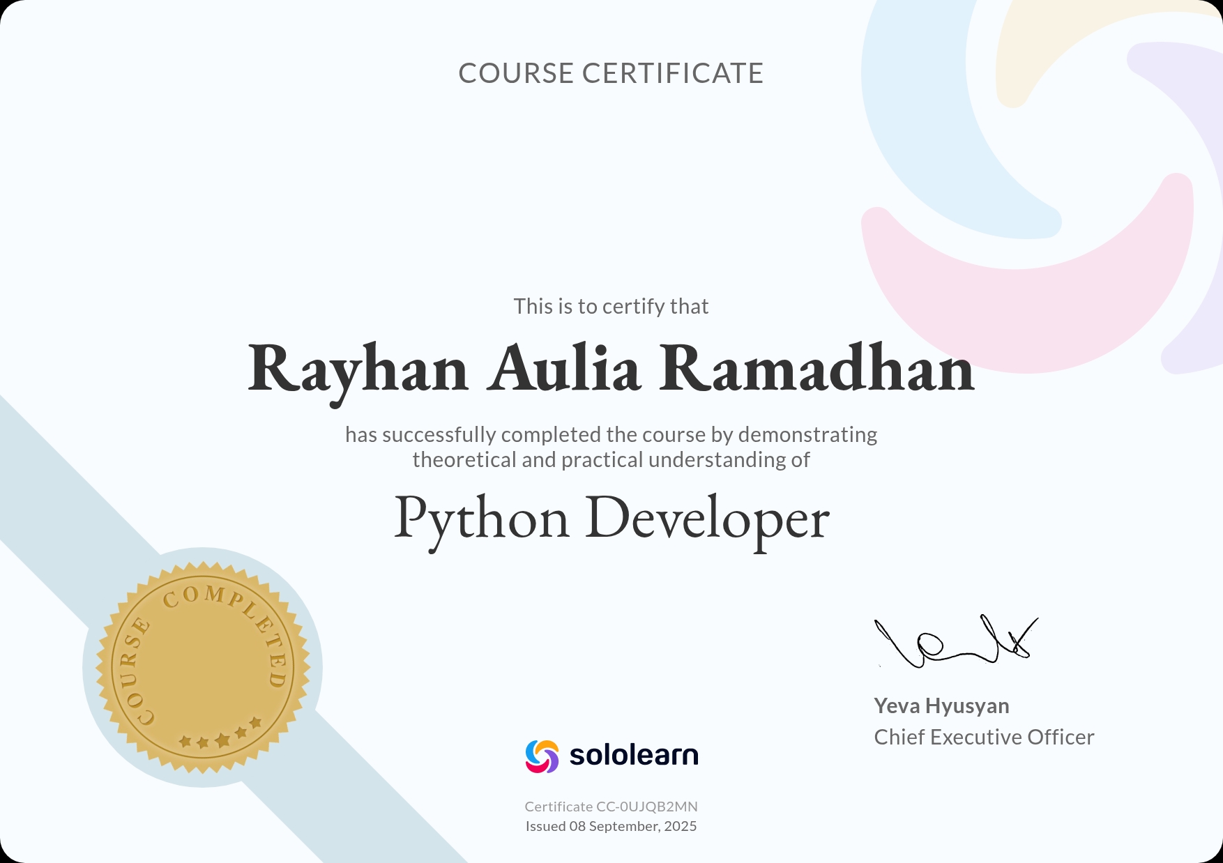 sololearn Course - Python Developer